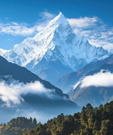 立山黑部雪山全景